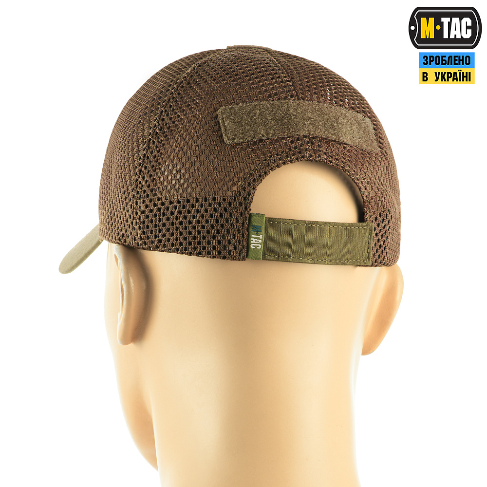 Бейсболка M-Tac тактична з сіткою Elite Flex Dark Olive Фото 3